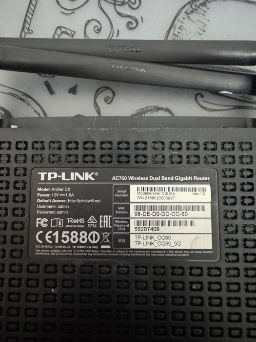 Router Wireless Dual Band Gigabit AC750 Archer C2 - TP-LINK