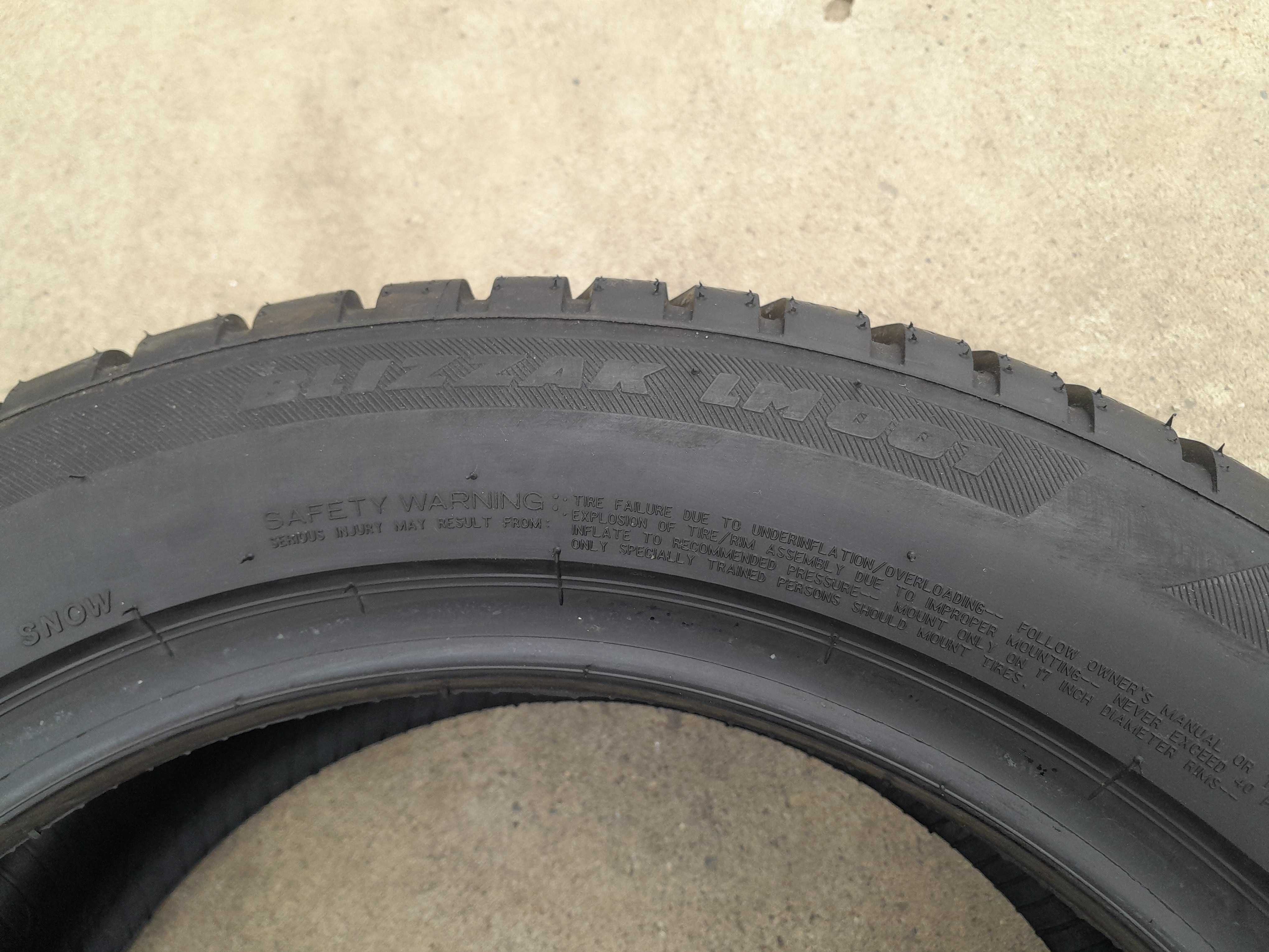 O anvelopa iarna 225 50 17 bridgestone blizzak Lm 001 cu 8 mm dot 1823