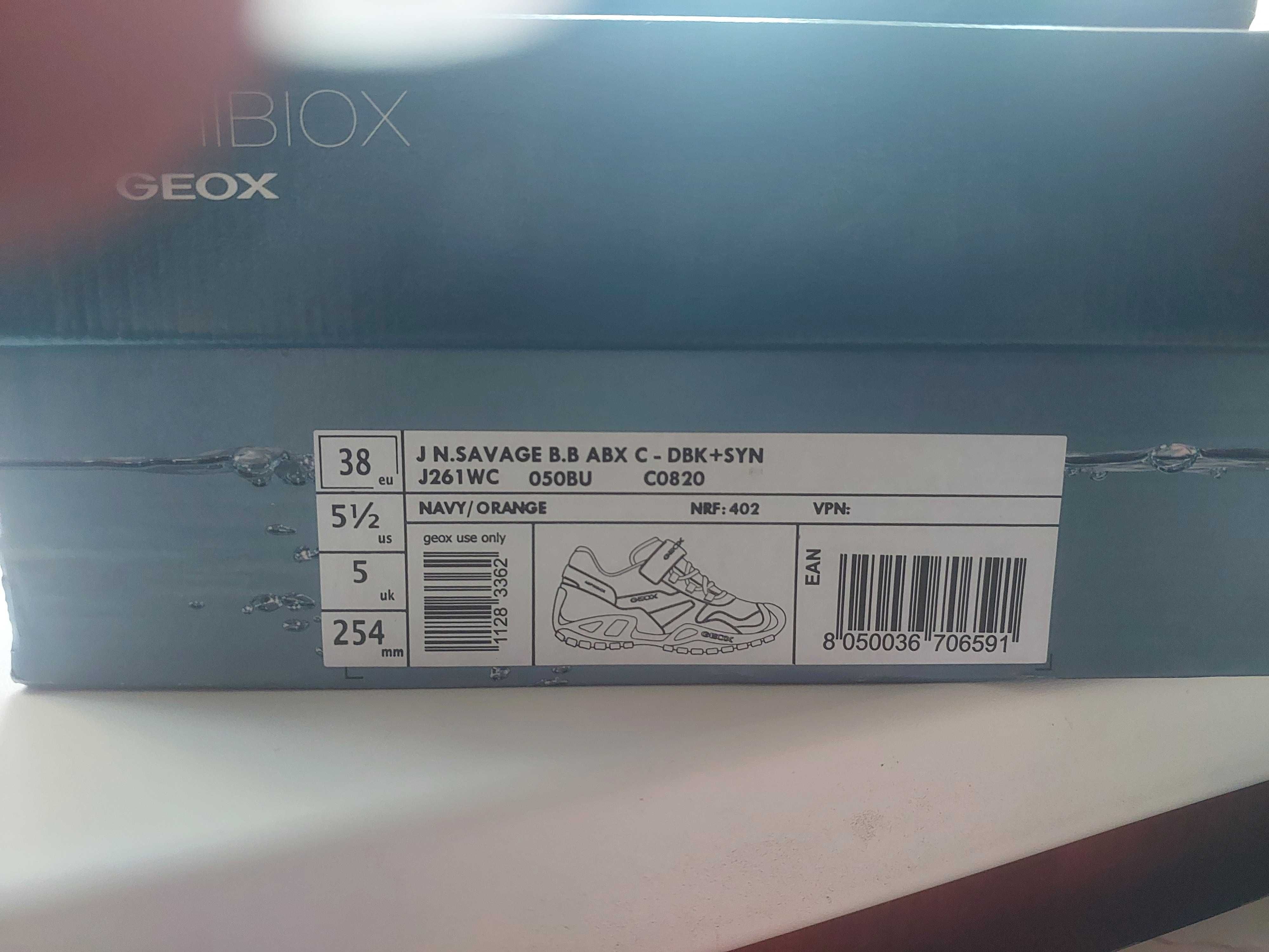 Водоотталкивающие дышащие   ботинки GEOX разм.38(25,4см) привозные