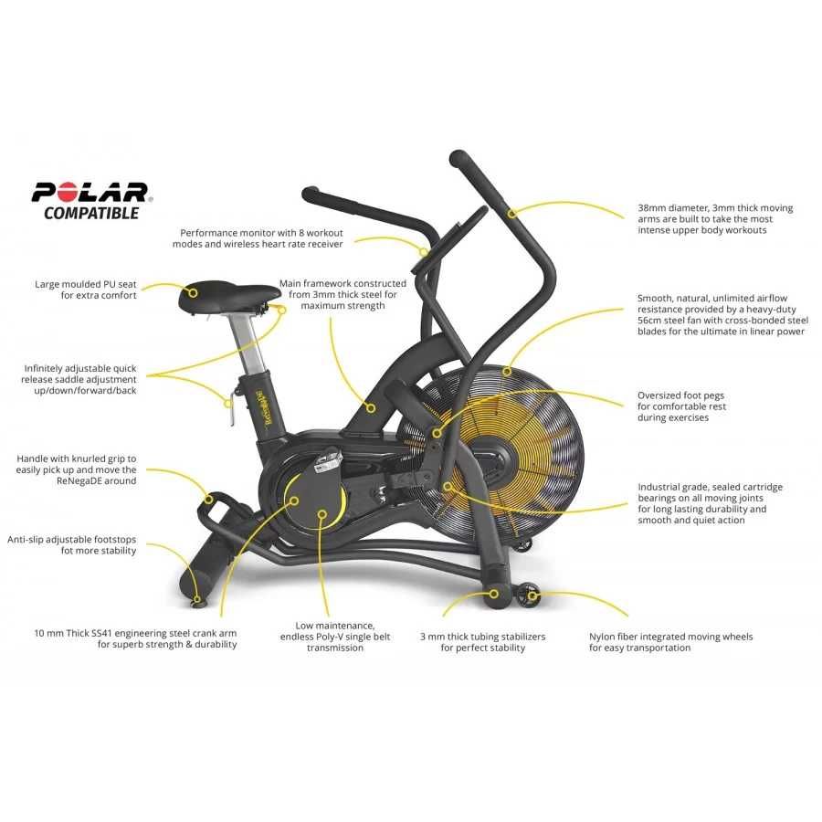 Велоаргометър Renegade  Air Bike AB100