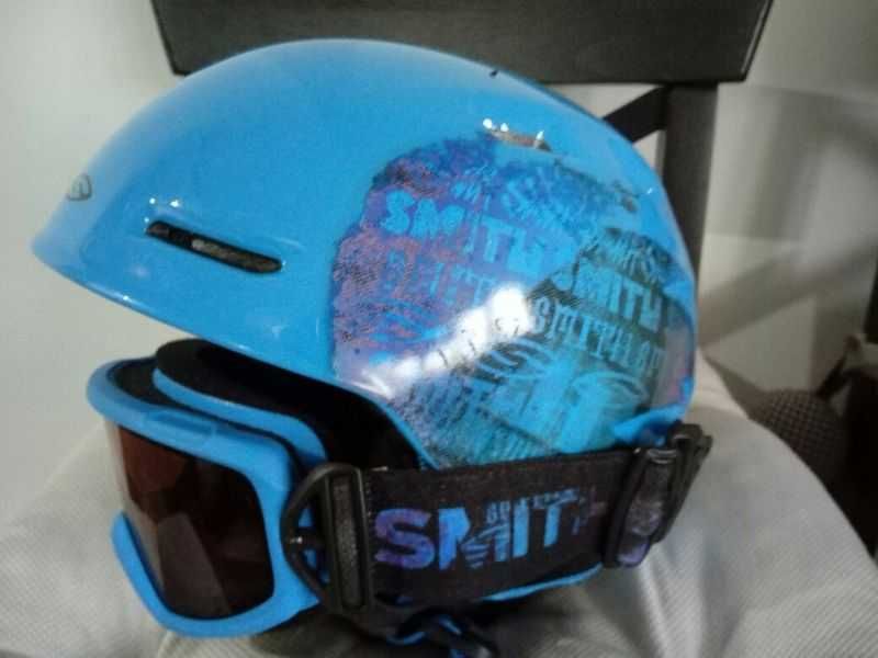 Smith ski snowboard helmet goggle детска ски каска и маска очила 54см.
