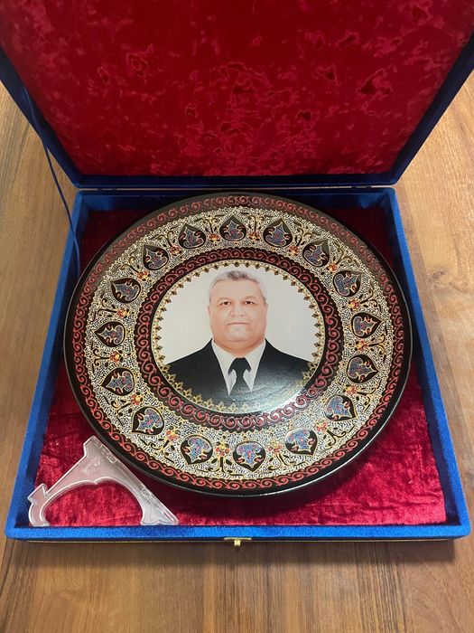 подарочная коробка с ляганом,ручная,Риштан,Риштанская керамика