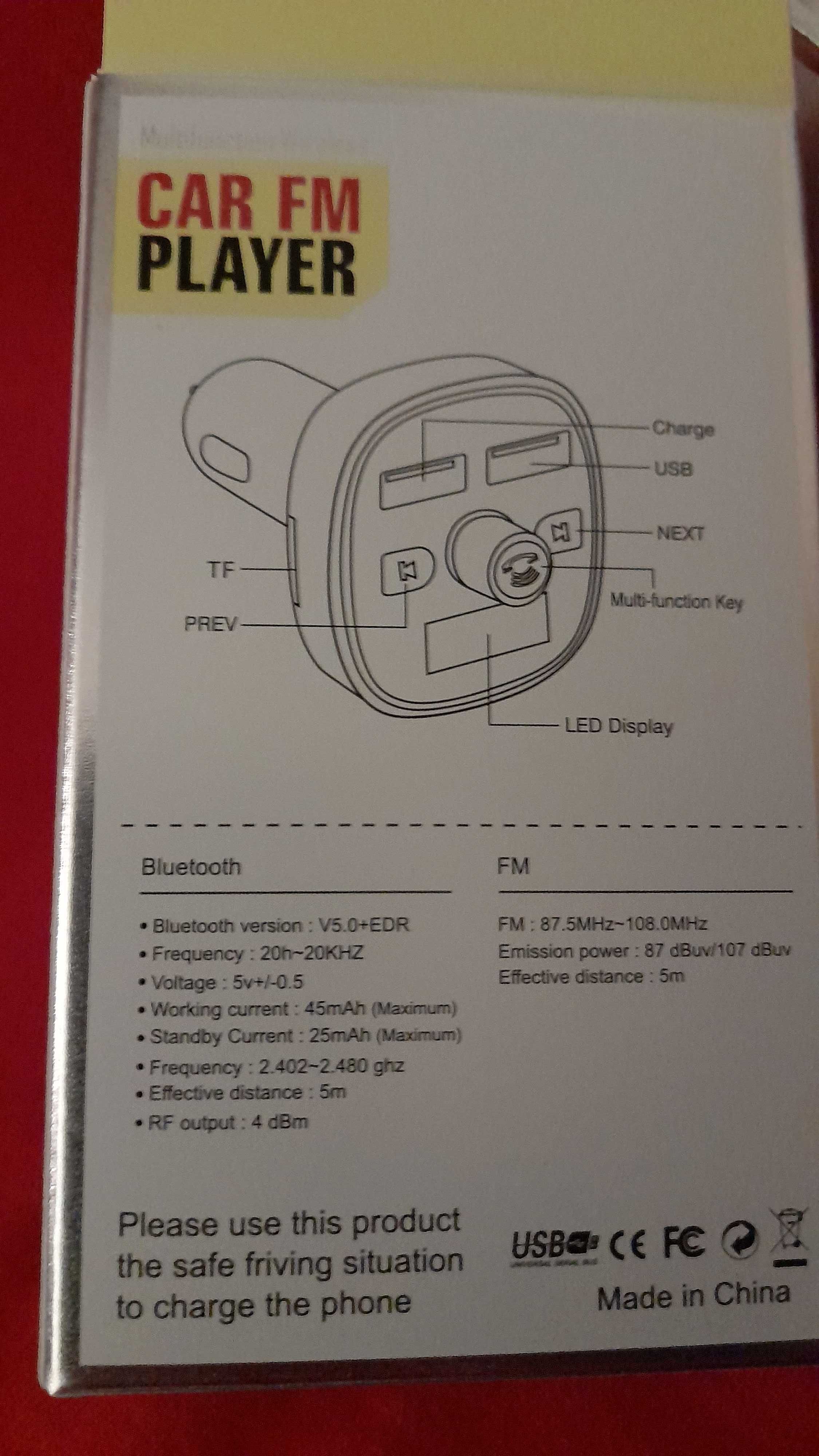 Modulator Bluetooth Auto FM chipset Xiaomi BTH Incarcator Auto 3A 2USB