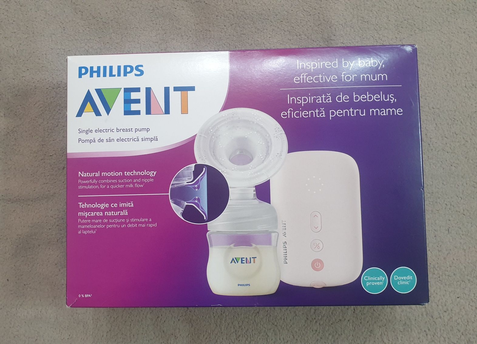 Електрическа помпа за кърма Philips Avent SCF395/11 + ПОДАРЪК