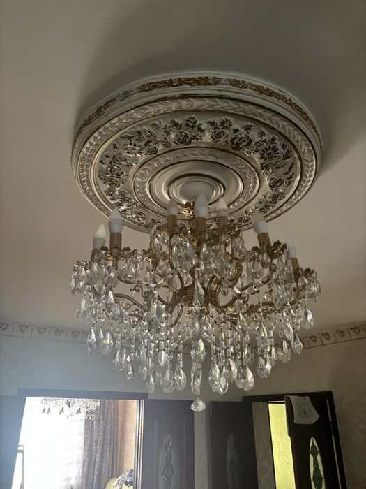 Люстра домашняя хрустальная