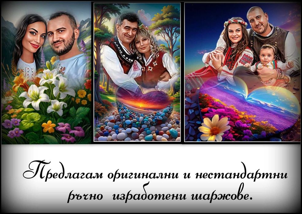 Рисувам дигитални портрети или карикатури