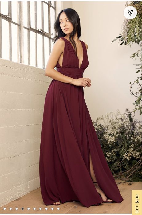 Rochie burgundy lunga