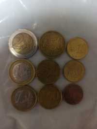 Евро монетки разные