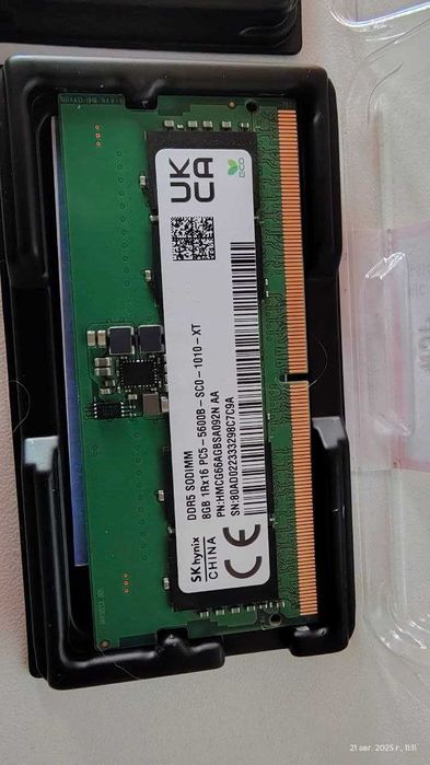 DDR5 SODIMM 5600 8x2 16gb