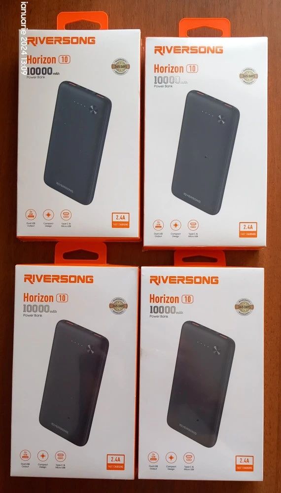 Baterie externă Powerbank Riversong Horizon 10 USB ,USB-C, microUSB 10