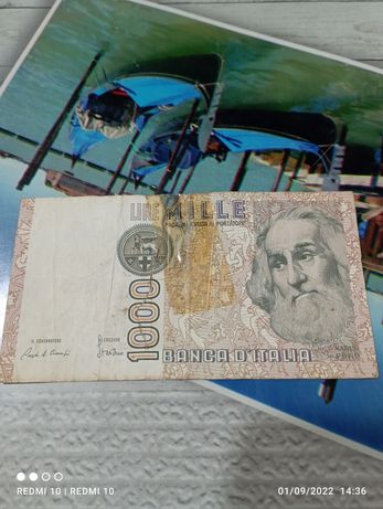 Văd bancnota 1000 lire din anul 1982
