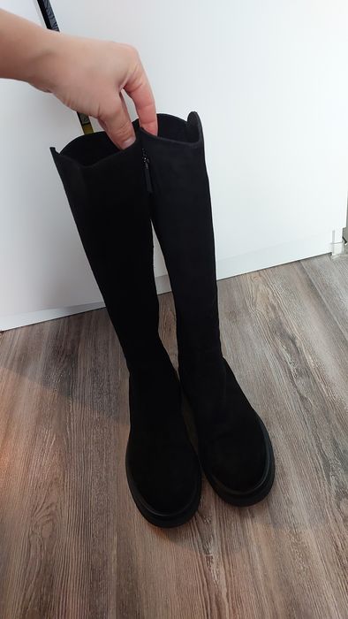 Cizme Anna Cori piele intoarsa