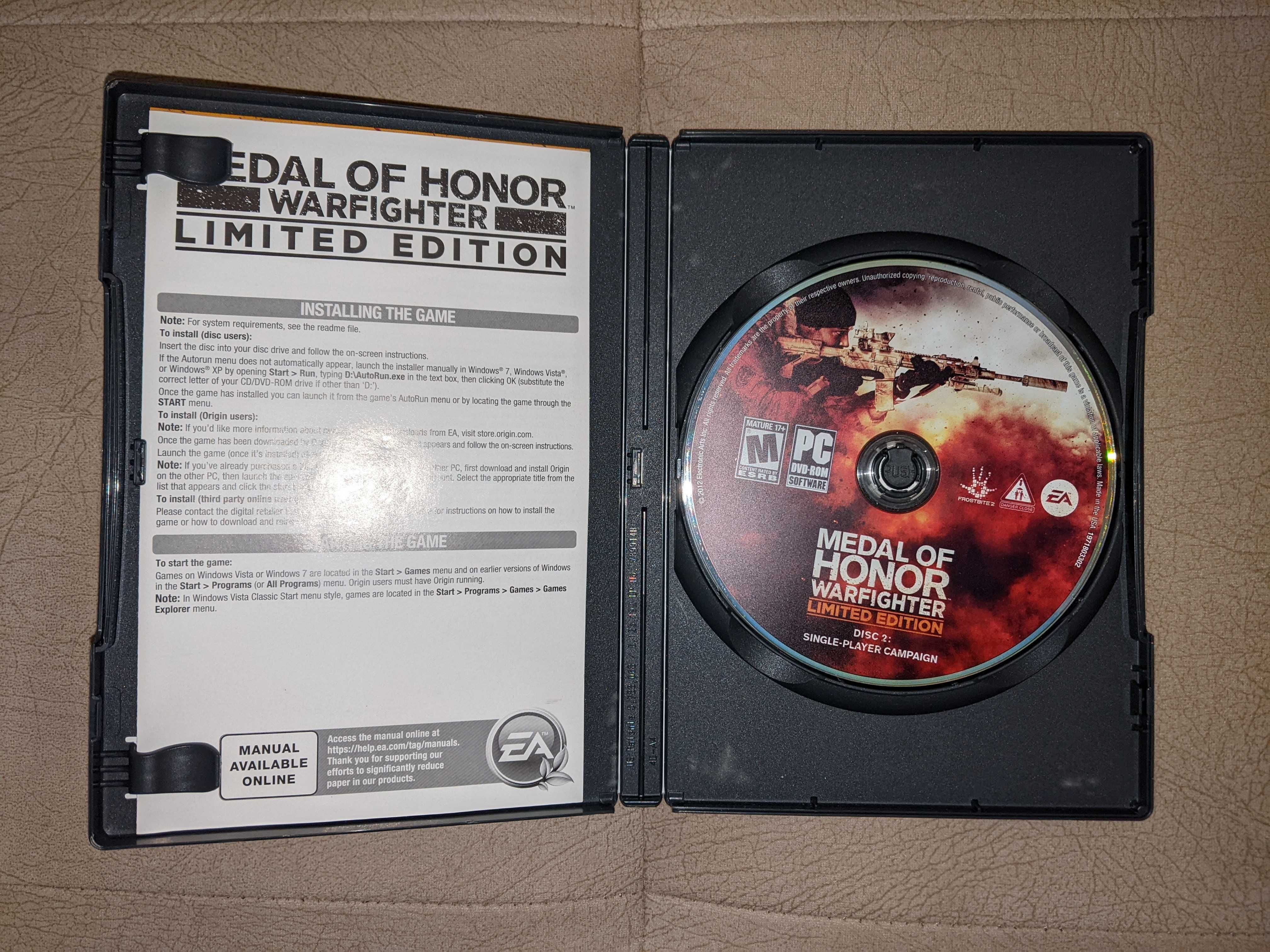 Компютърни игри - Medal of honour и Battlefield 3 limited edition