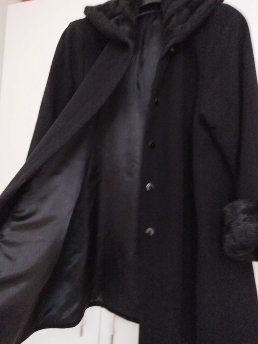 Palton stofa neagra