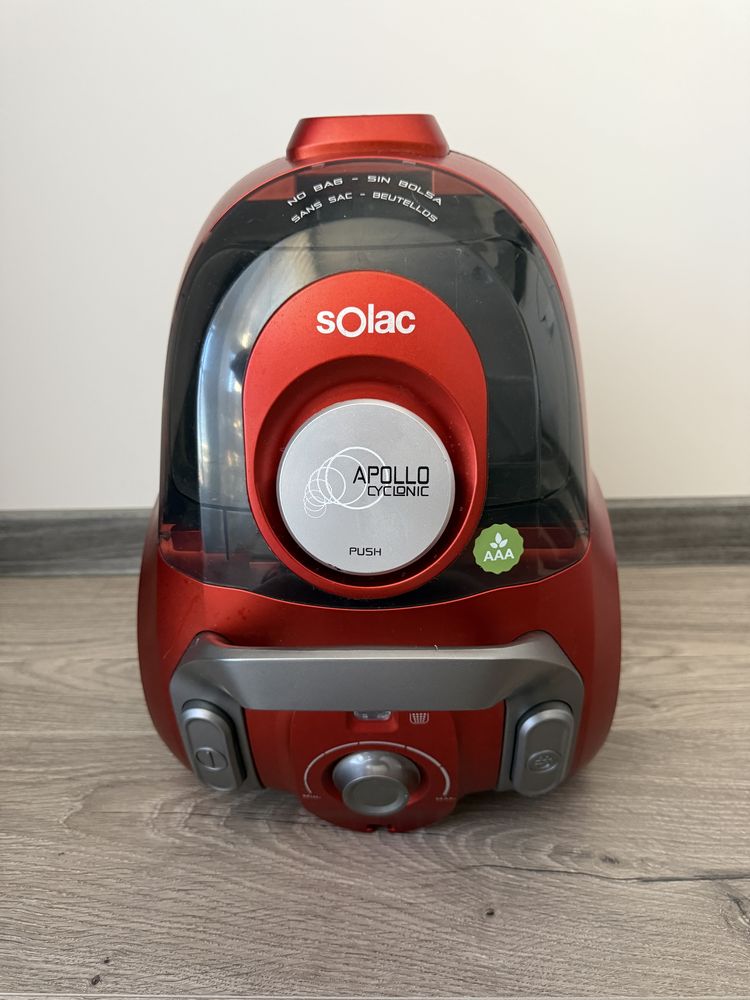 Прахосмукачка SOLAC AS3244 APOLLO 800.0 W, 2.5 L, HEPA, ОРАНЖЕВ