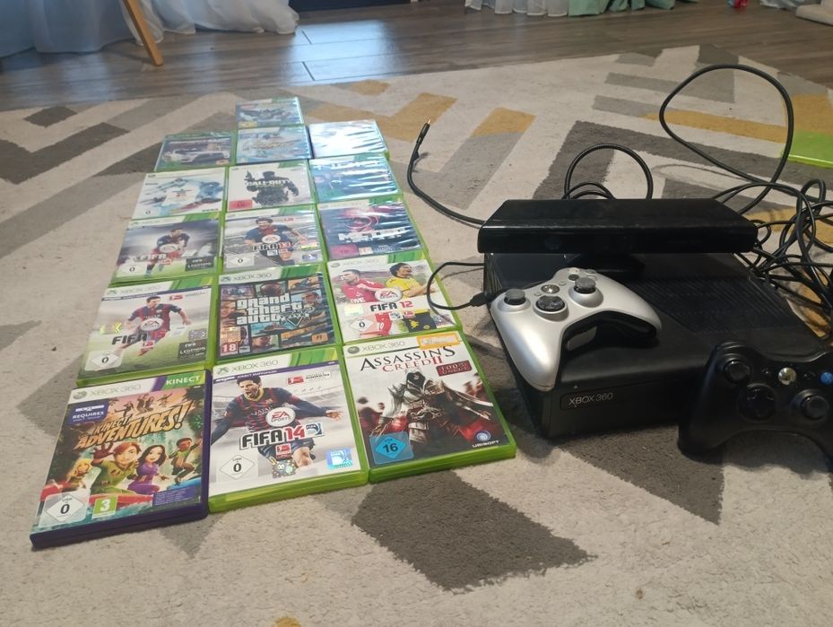 Xbox 360+ kinect + 17 jocuri
