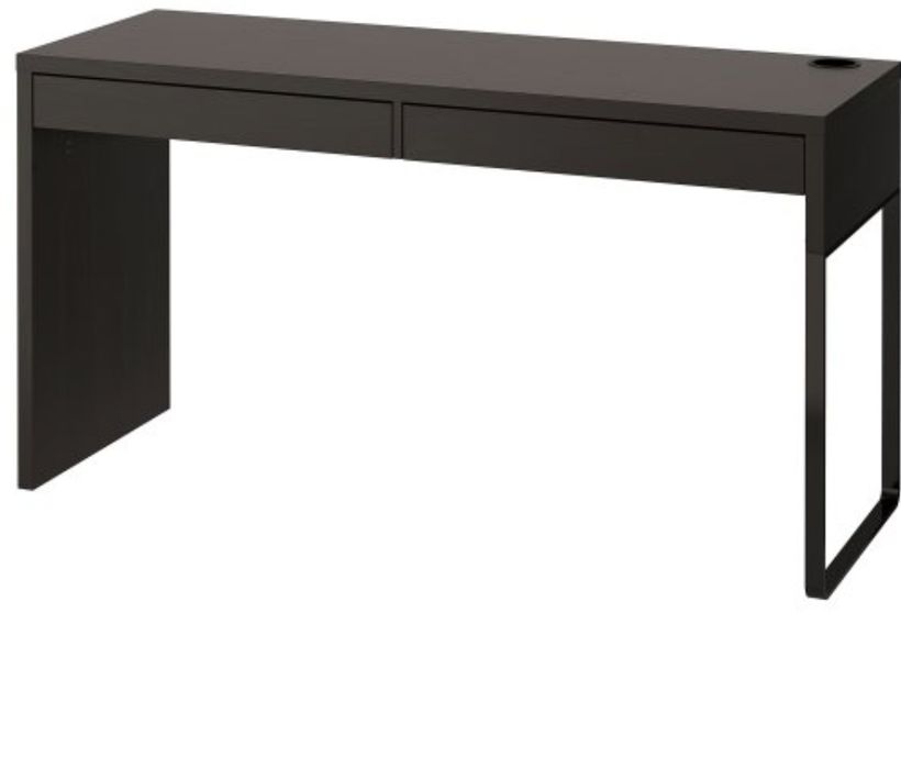 Бюро Икеа 142x50 см, черно-кафяво