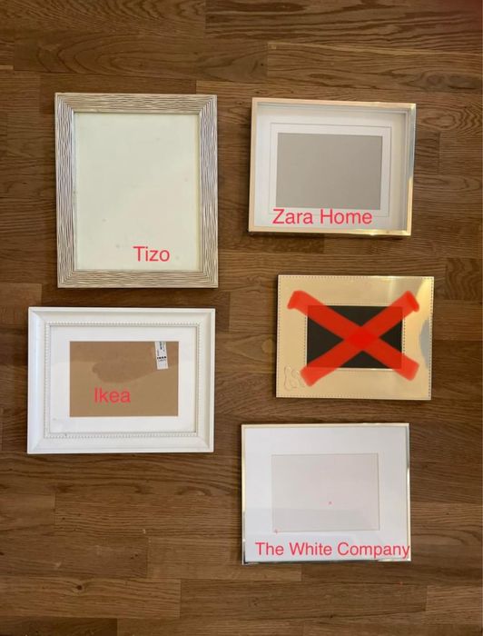 Rame foto Tizo,TheWhiteCompany,ZaraHome- Photo Wall - Argintiu & Alb