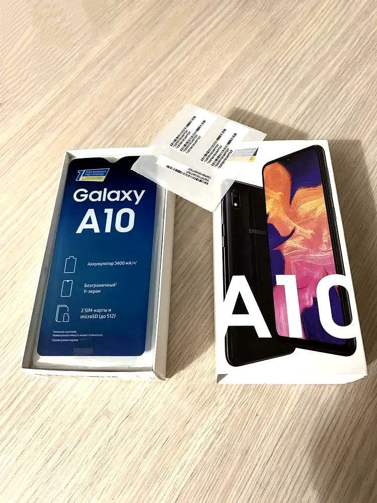 Samsung Galaxy A10, Dual nano SIM, Black, 32 ГБ, Full комплект!