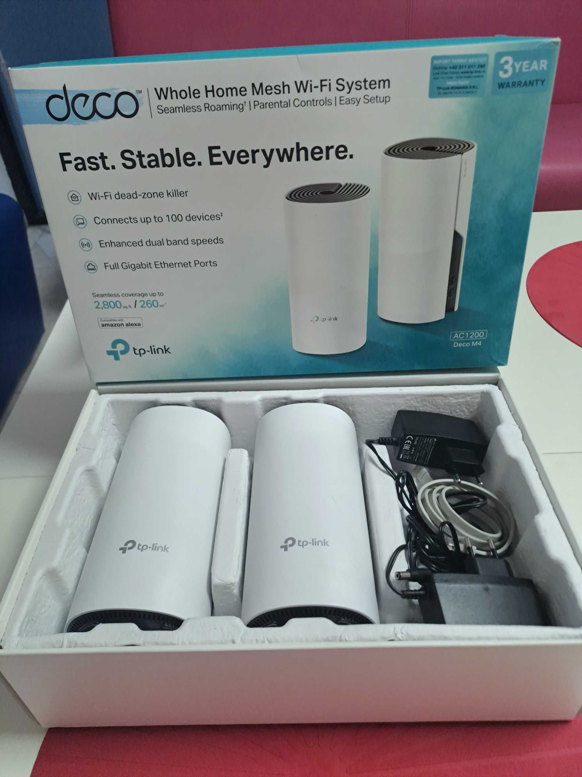 Продавам Безжични WiFi Mesh системa TP-Link Deco M4 AC1200