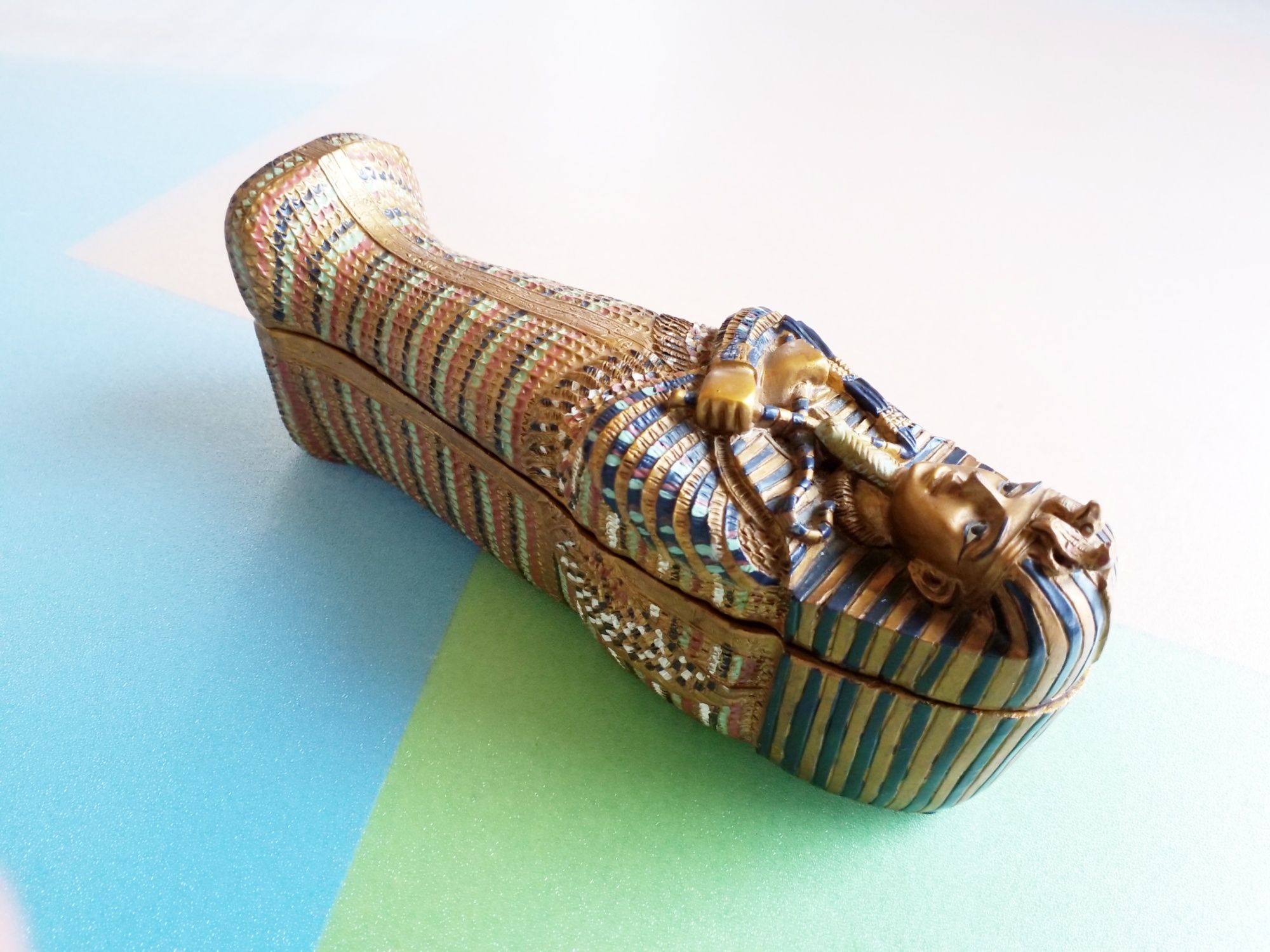 UNICAT - Ornament egiptean original Egipt, sarcofag Tutankhamon