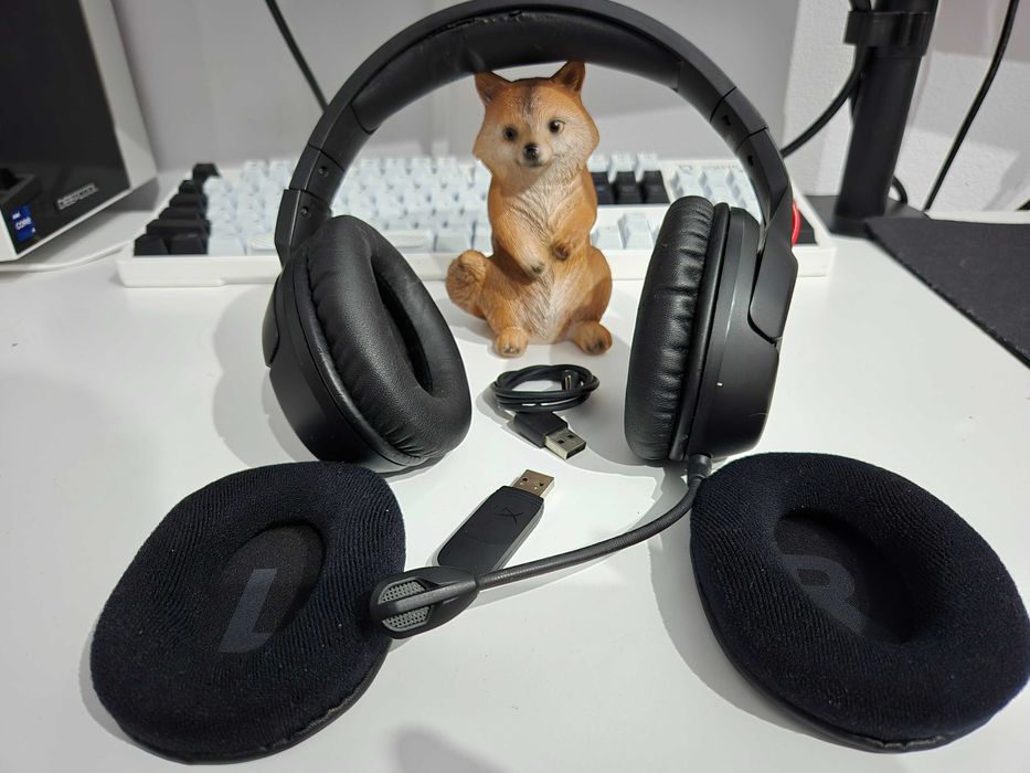 Casti gaming HyperX Cloud Flight, Wireless, PC PS4, Negru