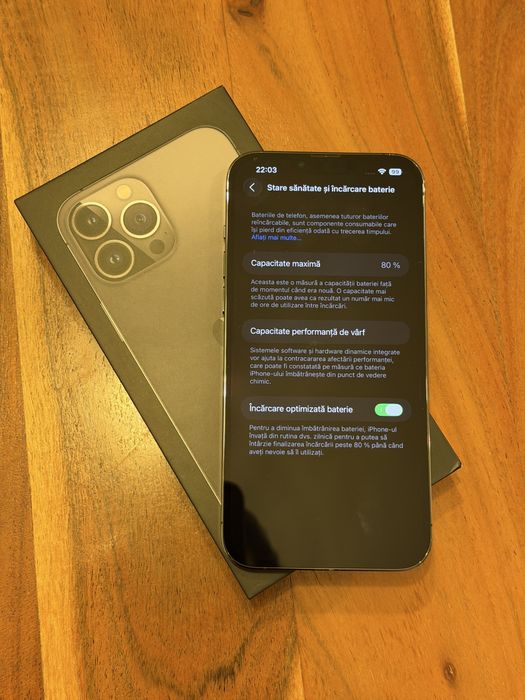 Iphone 13 Pro Max 128 Gb + husa piele
