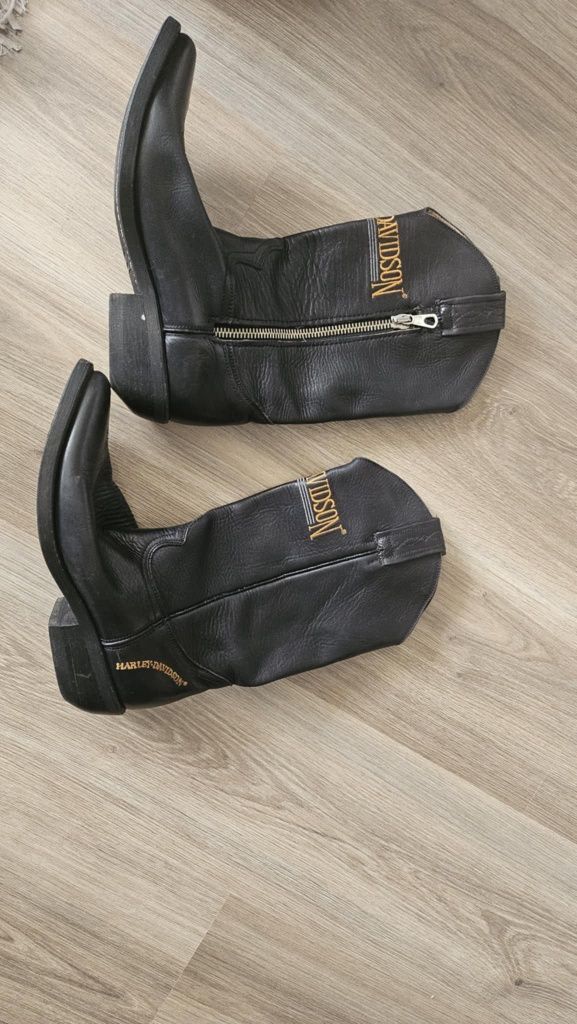 Каубойки мъжки ботуши от естествена кожа. Harley Davidson