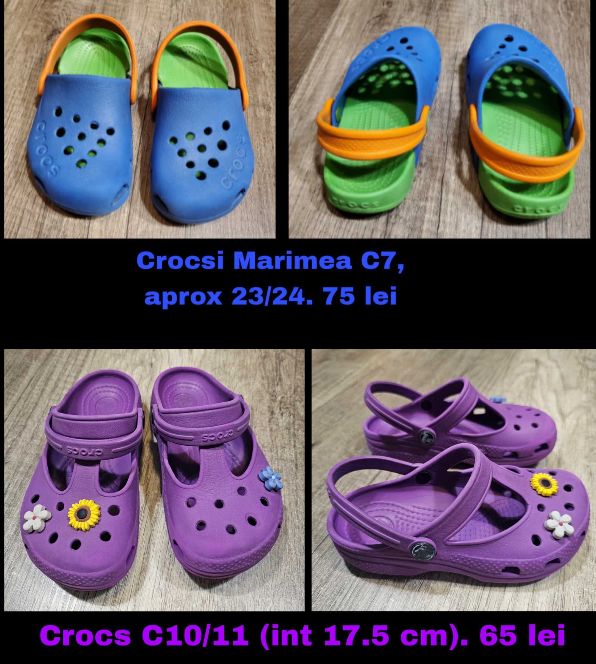 Crocs, sandale, slapi 25-32 (interior 15-21 cm)