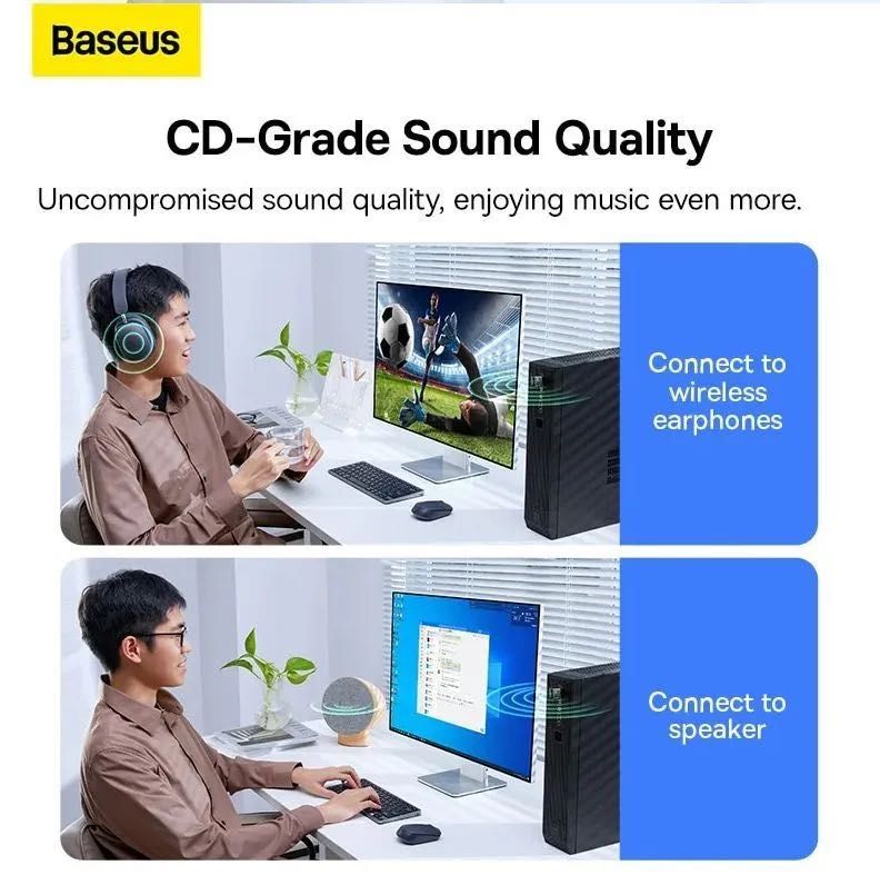 Адаптер-переходник Baseus BA07 Wireless черный Bluetooth 5.3