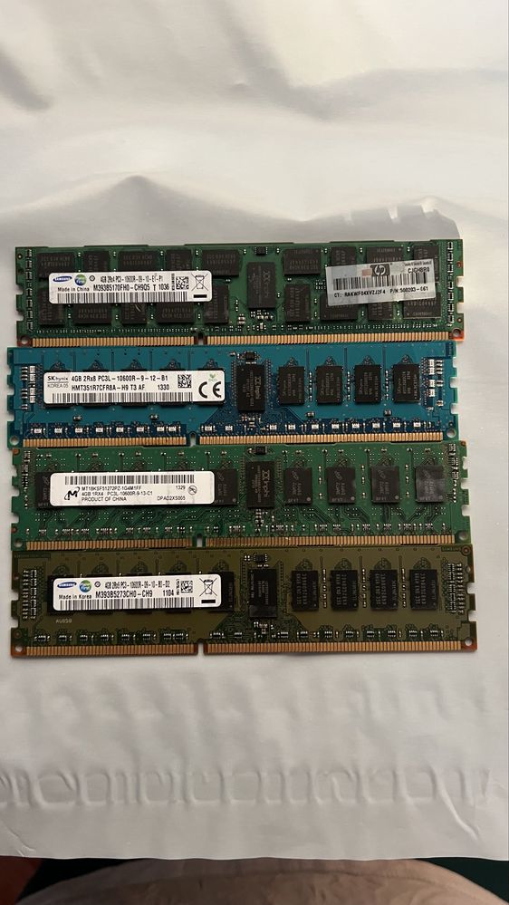 Продам ОЗУ DDR3 разные. ECC, nonECC