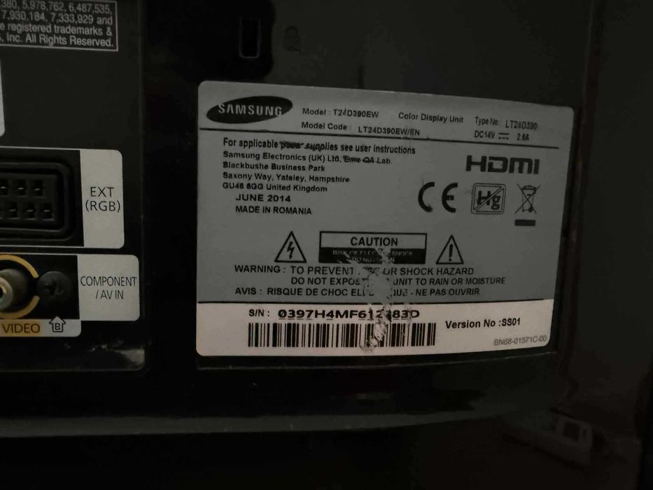 Монитор/Телевизор Samsung T24D390EW