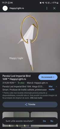 Pendul led, corp de iluminat