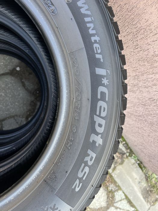 4 anvelope iarna 195/70 R16, Hankook, DOT 2024!! Stare noua! 8mm!!