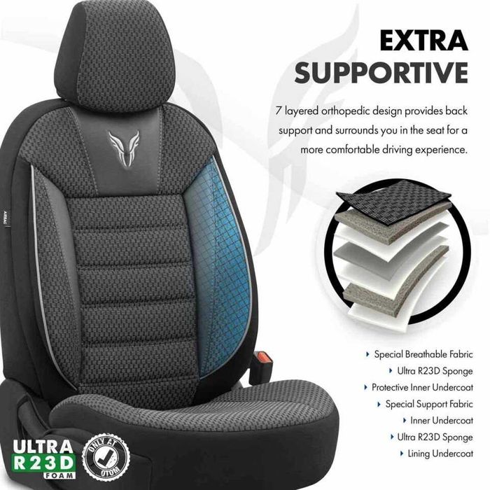 Универсална тапицерия за кола Кожа/Плат - OtoM Tempo Design.
