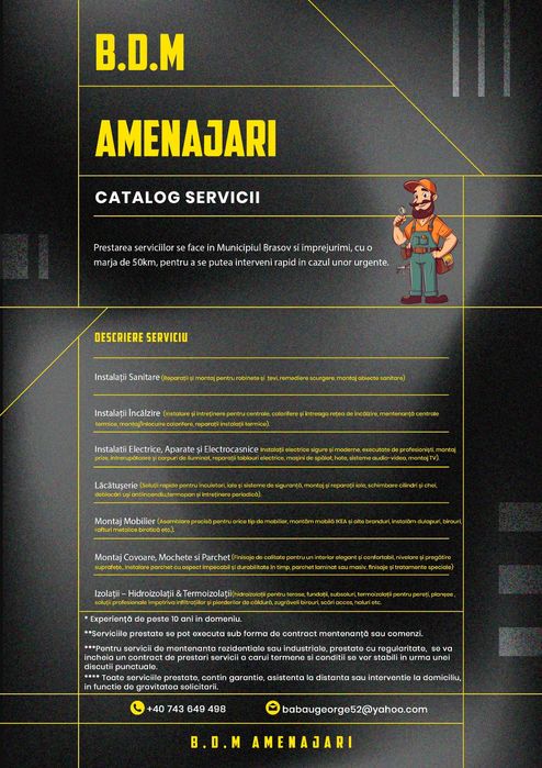 Servicii mentenanță 24/24