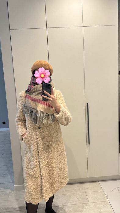 Эко шуба светлая