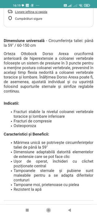 Orteza coloana Ottobock