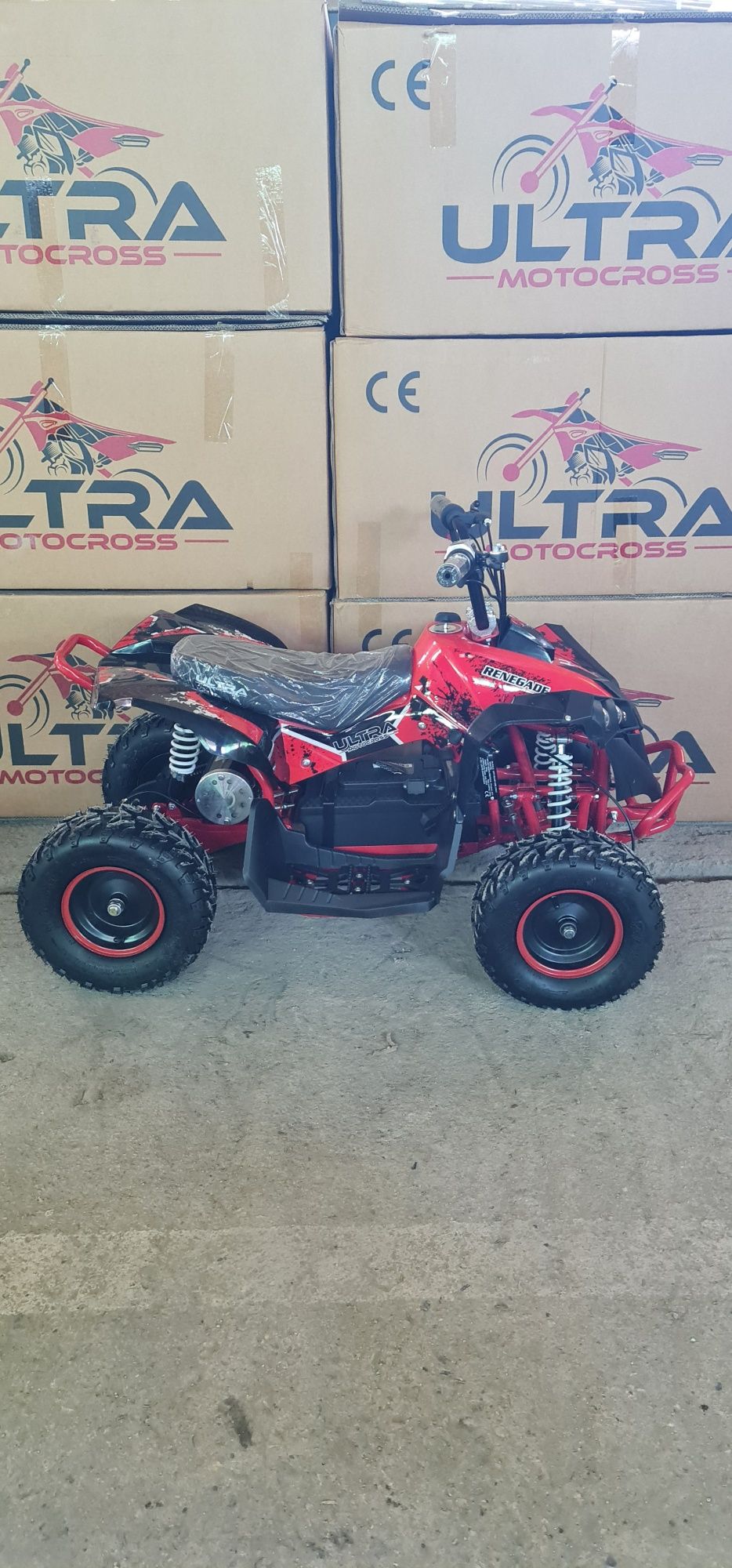 Mini Atv Quad electric de 1000w 48v roti pe 6 inch