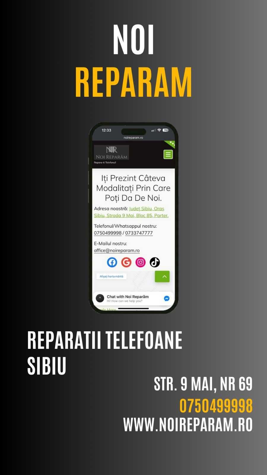 Reparatii Telefoane, Laptop-uri, Samsung, iPhone, Huawei, Xiaomi