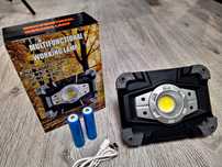 Proiector 30W, lupa LED Cob portabil cu acumulatori sau baterie 3xAAA