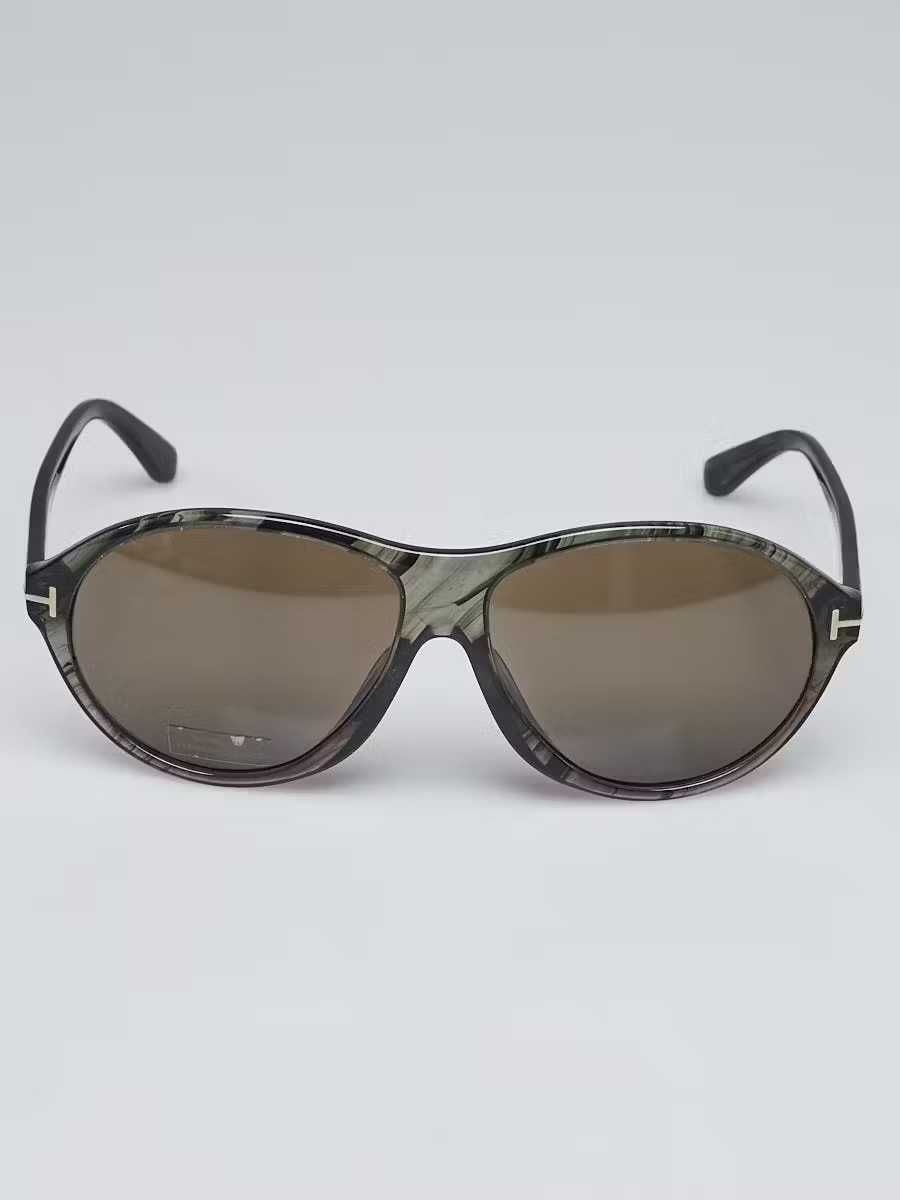 TOM FORD Tyler Transparent Marble Oval Sunglasses Слънчеви Очила