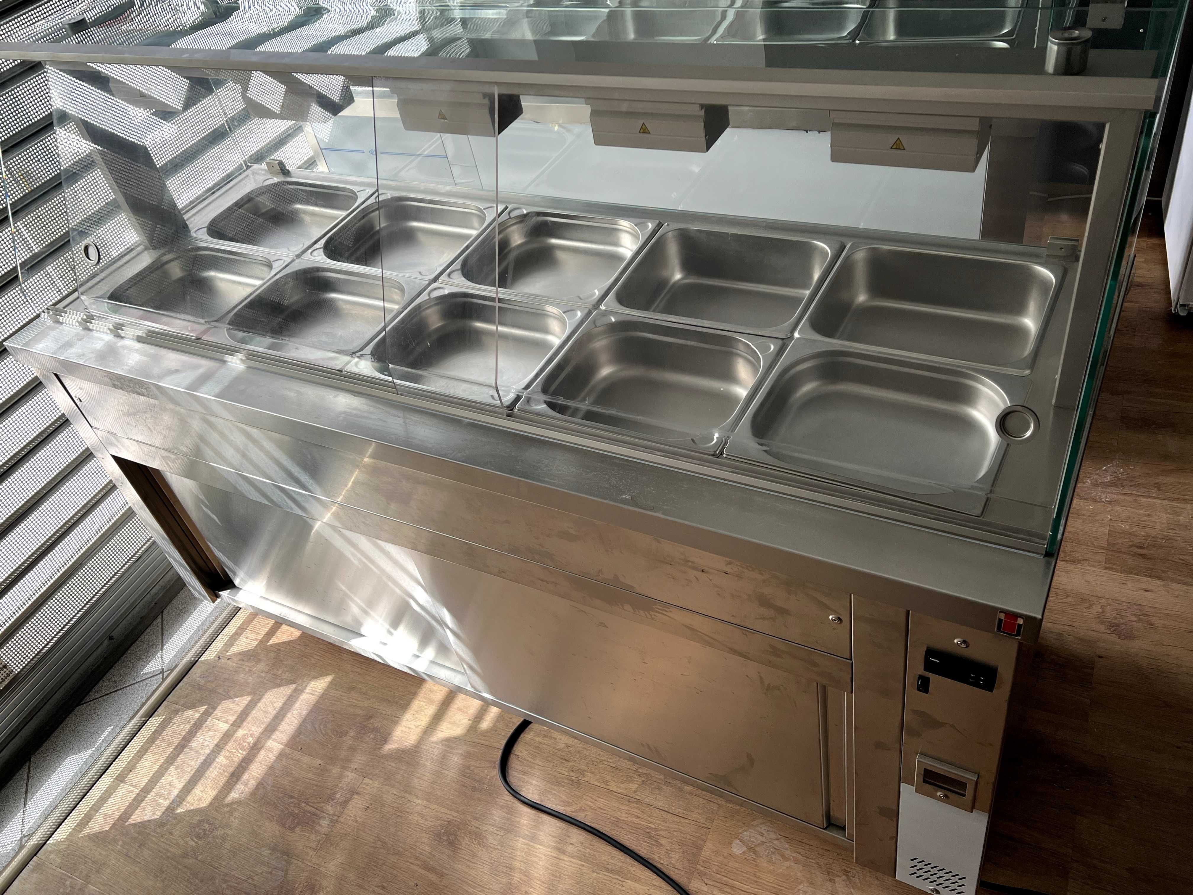 Vitrina calda Bain Marie INOMAK - 5 GN 1/1 MFV718 - Noua Nefolosita