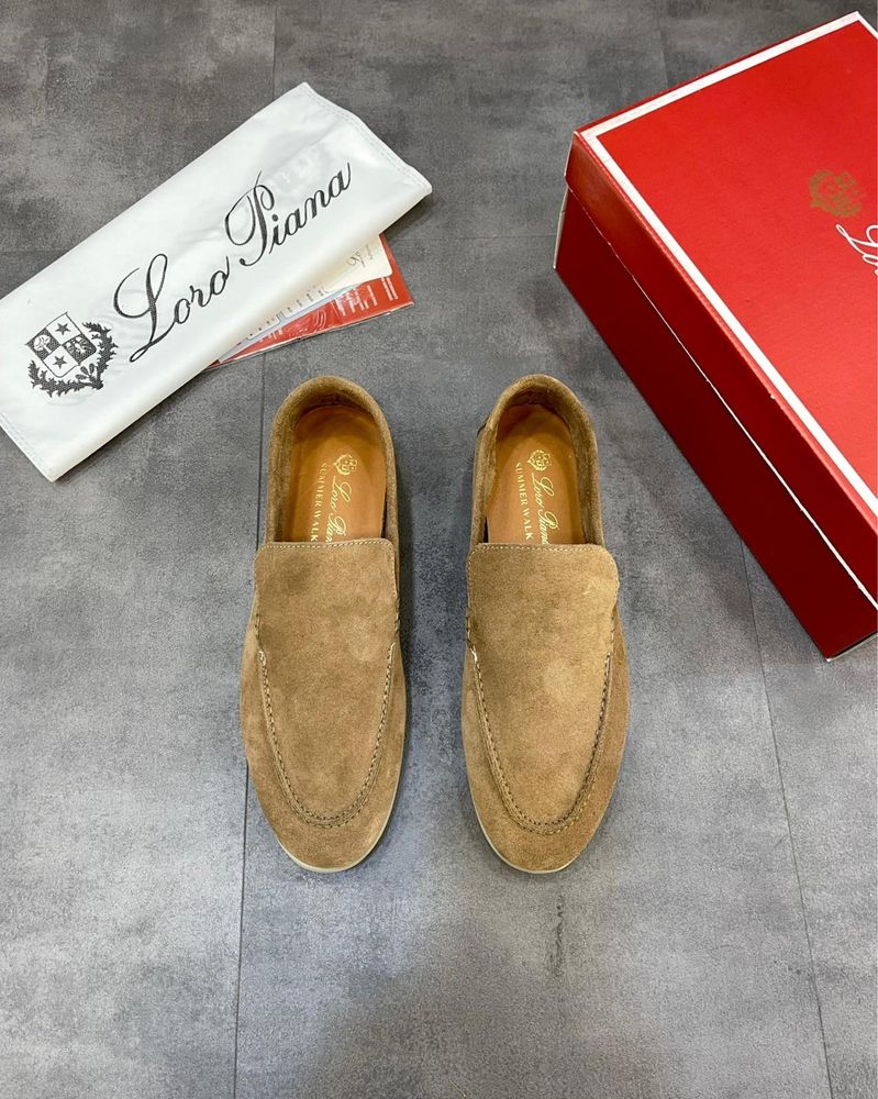 Намаление! Мъжки мокасини Loro piana 100% естествена кожа