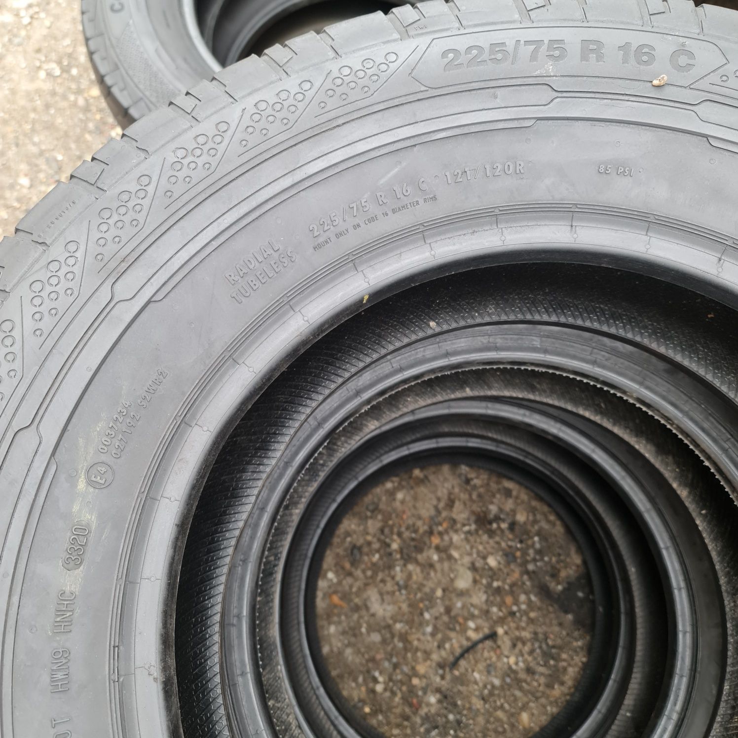 4x 225/75/16C CONTINENTAL 6MM 2020 Stare impecabila