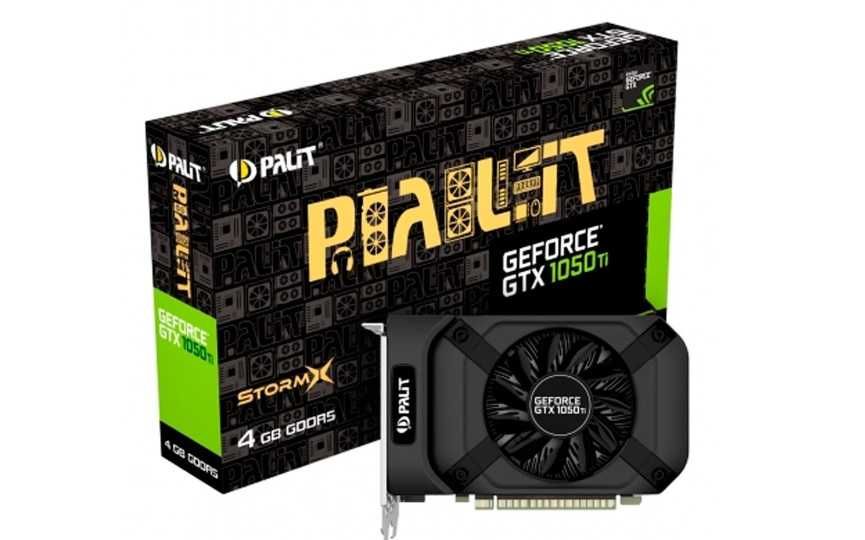 Видеокарта Palit GeForce GTX 1050 Ti 4Gb 128bit.