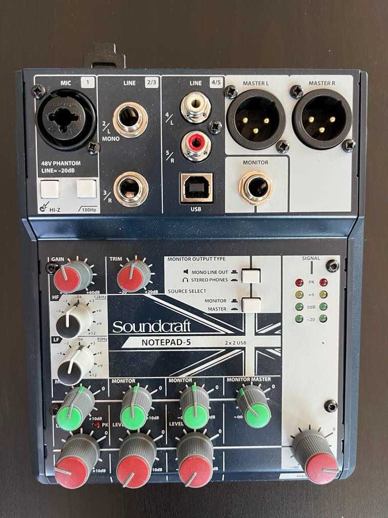 Soundcraft Notepad-5 аудио миксер, audio mixer