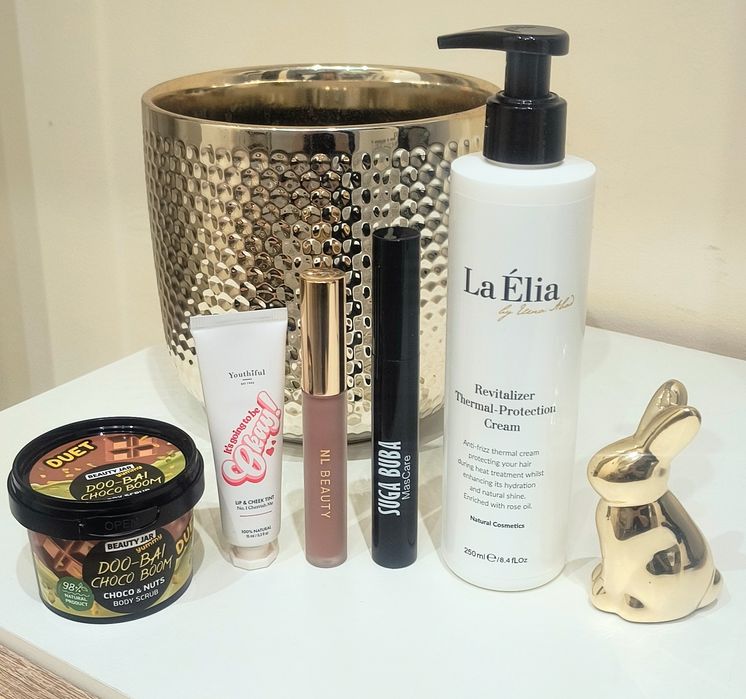 ЛОТ червило гланц NL beauty Youtiful Термозащита La Elia сраб за тялл