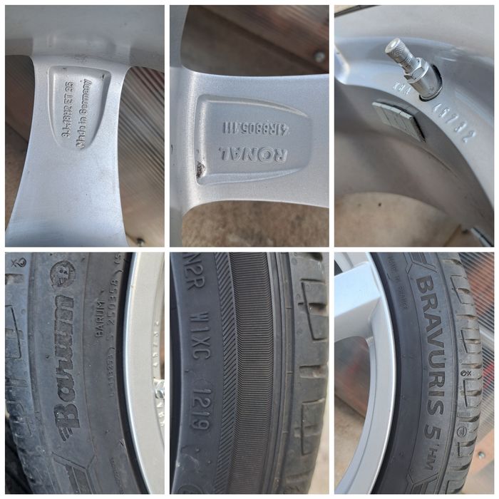 Set 4 buc Jante BMW 5X120/8.J/ET35 R18 si cu Barum  vara 235/40/R18