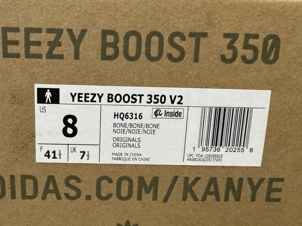 36-46 Yeezy 350 v2 Bone